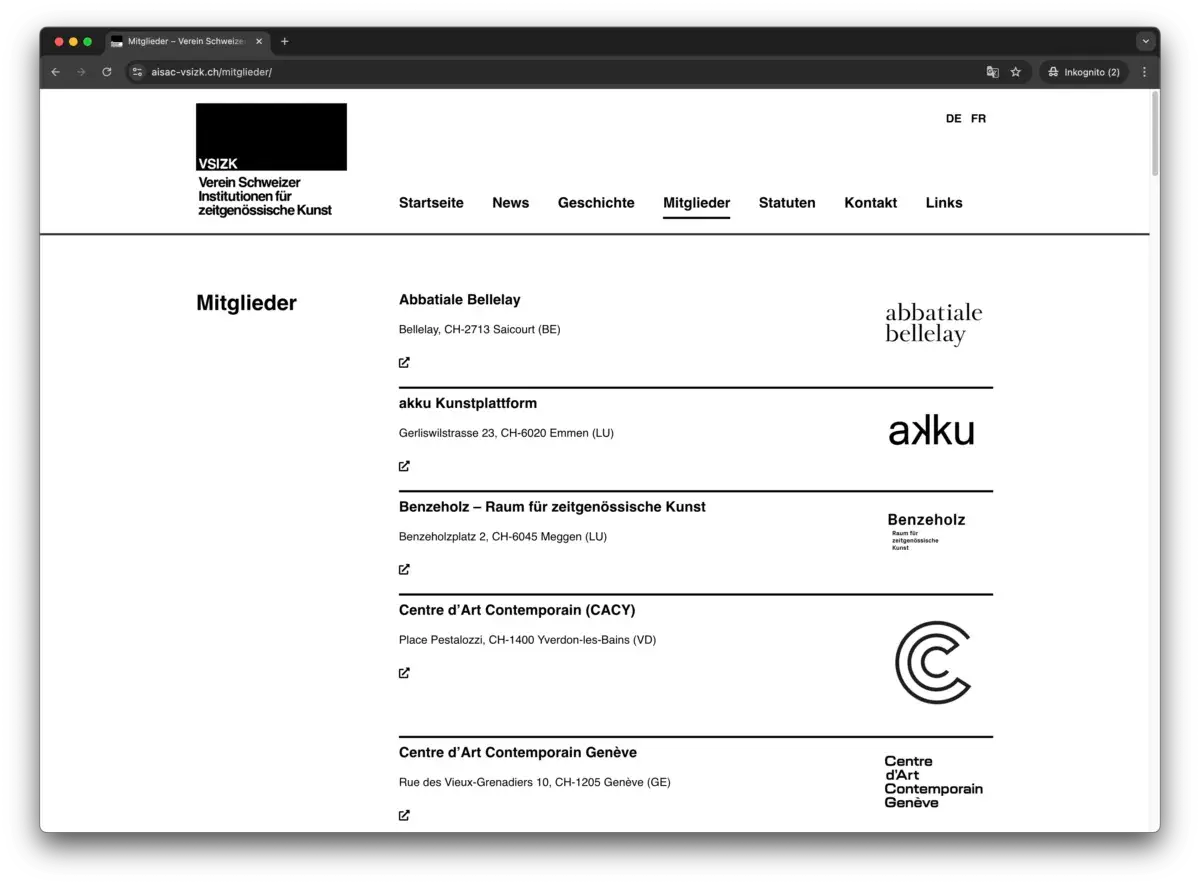 Referenz VSIZK Kunst